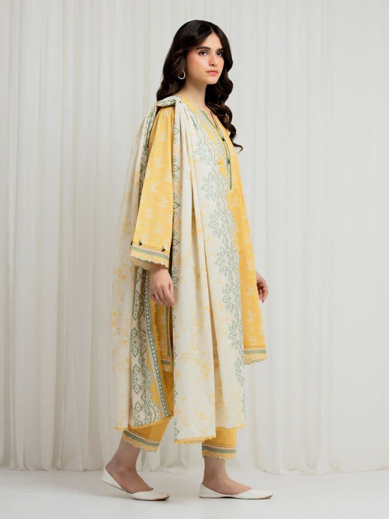 Printed Lawn Suit - EWU6A1-36624-3P thumbnail