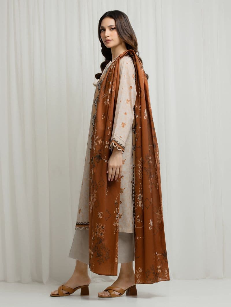 Printed Lawn Suit - EWU6A1-36685-3P