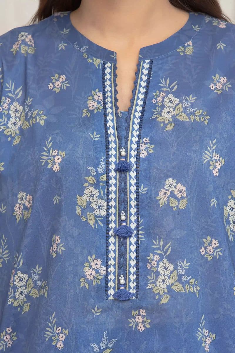 Printed Lawn Suit - EWU6A1-36678-3P thumbnail