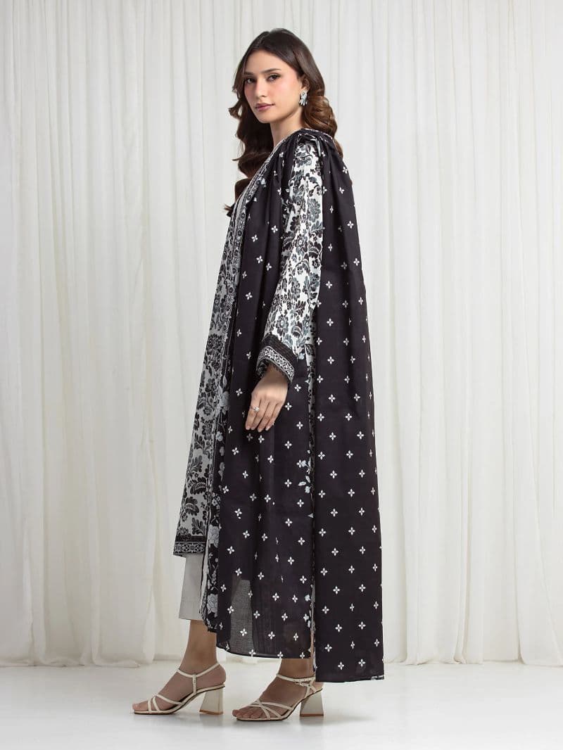 Printed Lawn Suit - EWU6A1-36709-3P