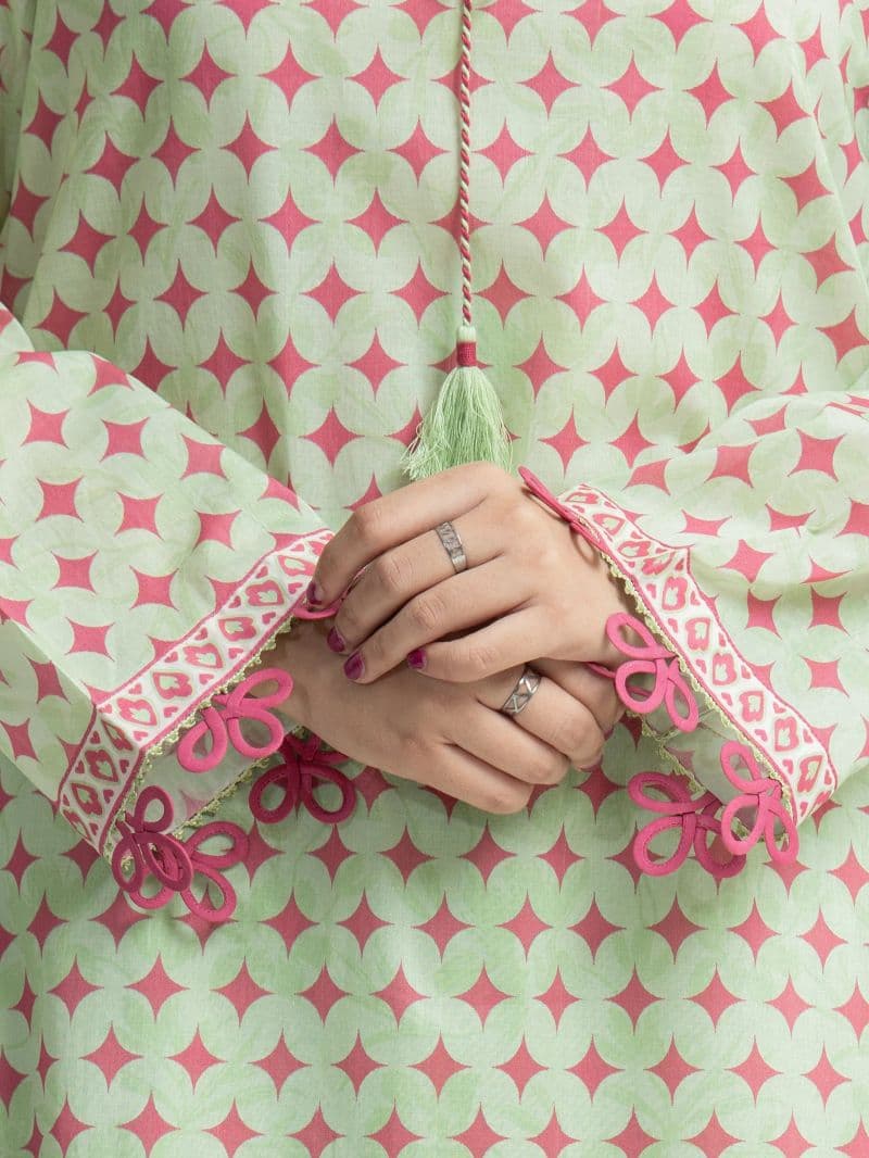 Printed Lawn Suit - EWU6A1-36679-3P thumbnail