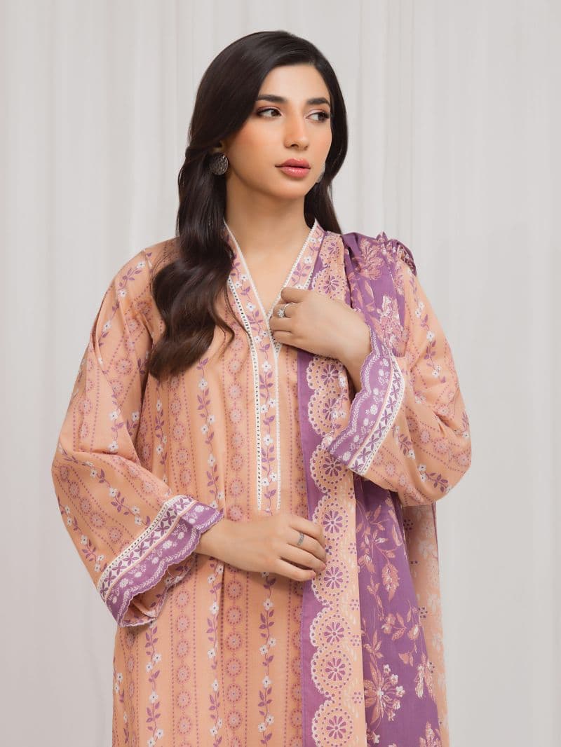 Printed Lawn Suit - EWU6A1-36680-3P