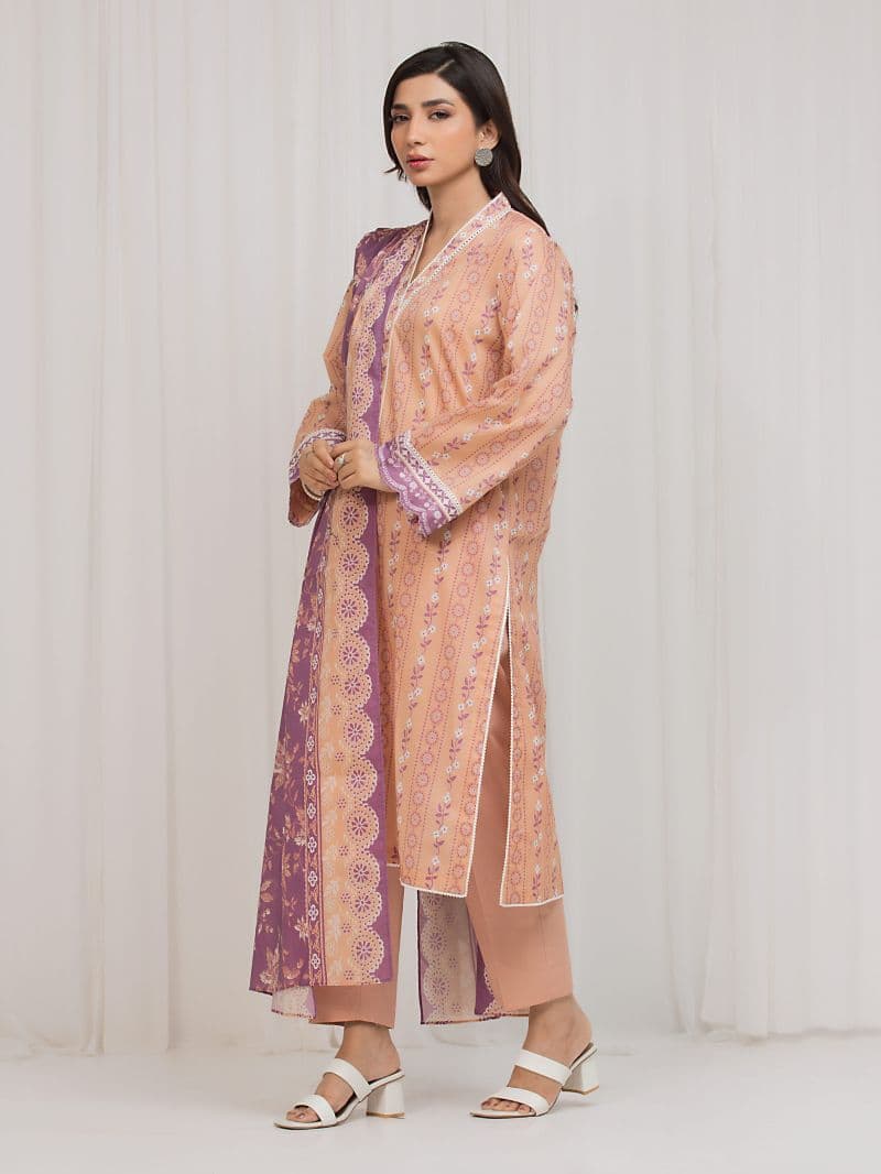 Printed Lawn Suit - EWU6A1-36680-3P