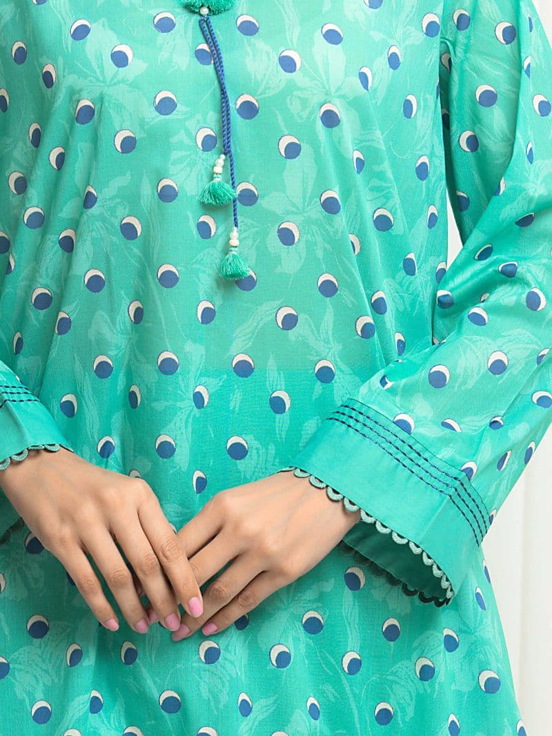 Printed Lawn Suit - EWU6A1-36652-3P thumbnail