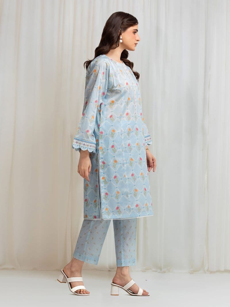 Printed Lawn Shirt Trouser - EWU6A1-36813ST thumbnail