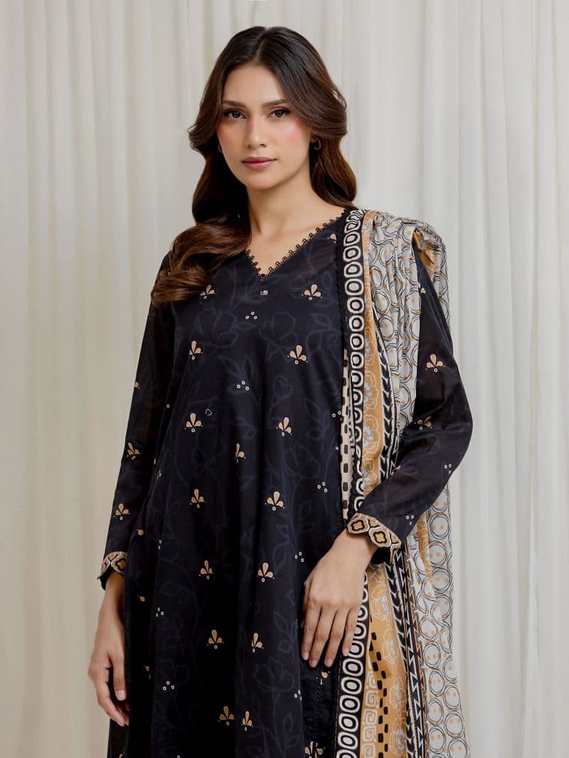Printed Lawn Suit - EWU6A1-36672-3P