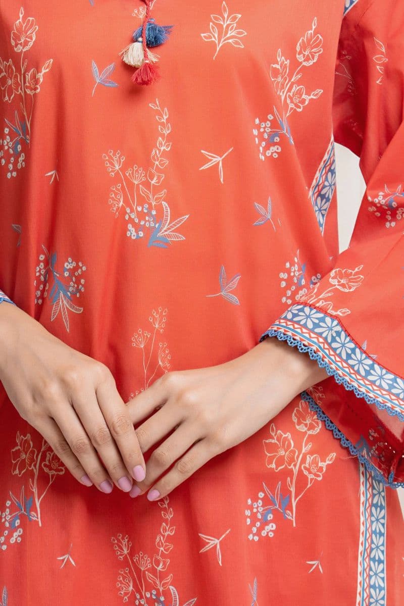 Printed Lawn Suit - EWU6A1-36666-3P