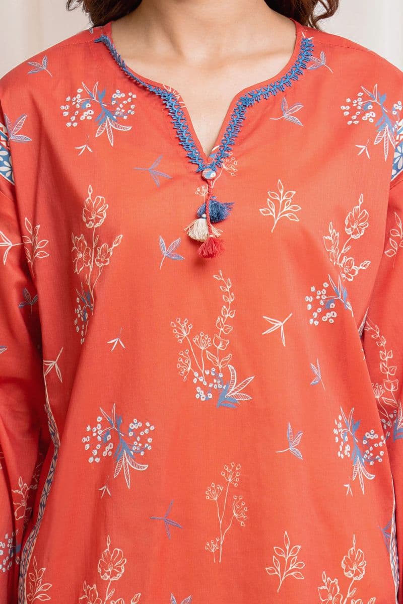 Printed Lawn Suit - EWU6A1-36666-3P