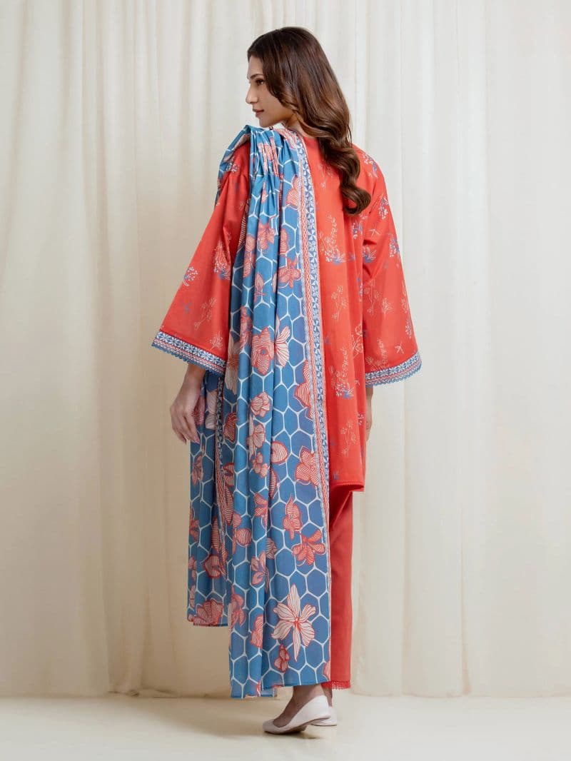 Printed Lawn Suit - EWU6A1-36666-3P