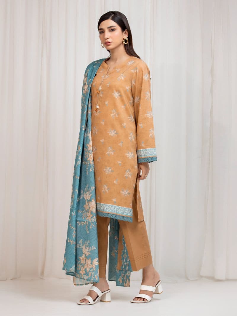 Printed Lawn Suit - EWU6A1-36699-3P