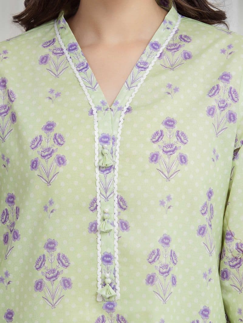 Printed Lawn Suit - EWU6A1-36618-3P thumbnail