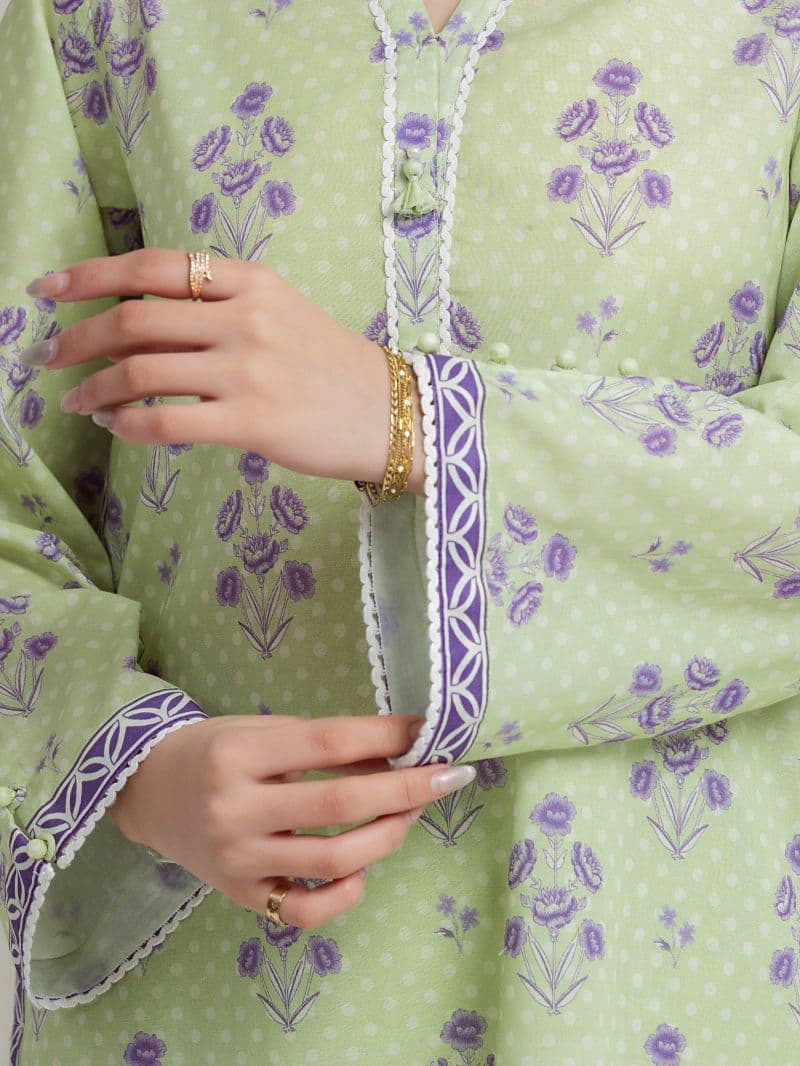 Printed Lawn Suit - EWU6A1-36618-3P thumbnail