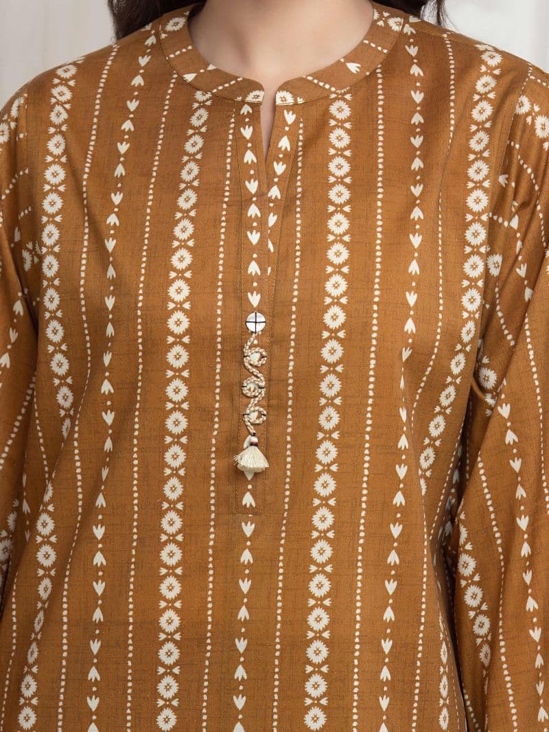 Printed Lawn Suit - EWU6A1-36613-3P thumbnail