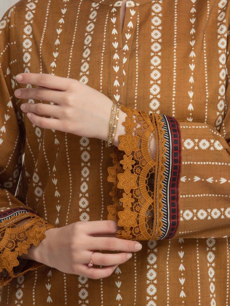 Printed Lawn Suit - EWU6A1-36613-3P thumbnail