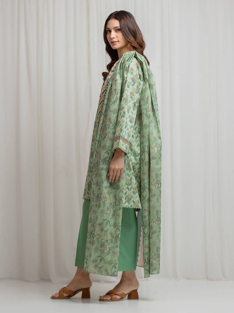 Printed Lawn Suit - EWU6A1-36688-3P thumbnail