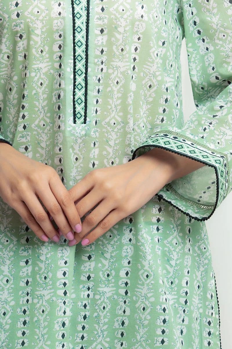 Printed Lawn Suit - EWU6A1-36689-3P