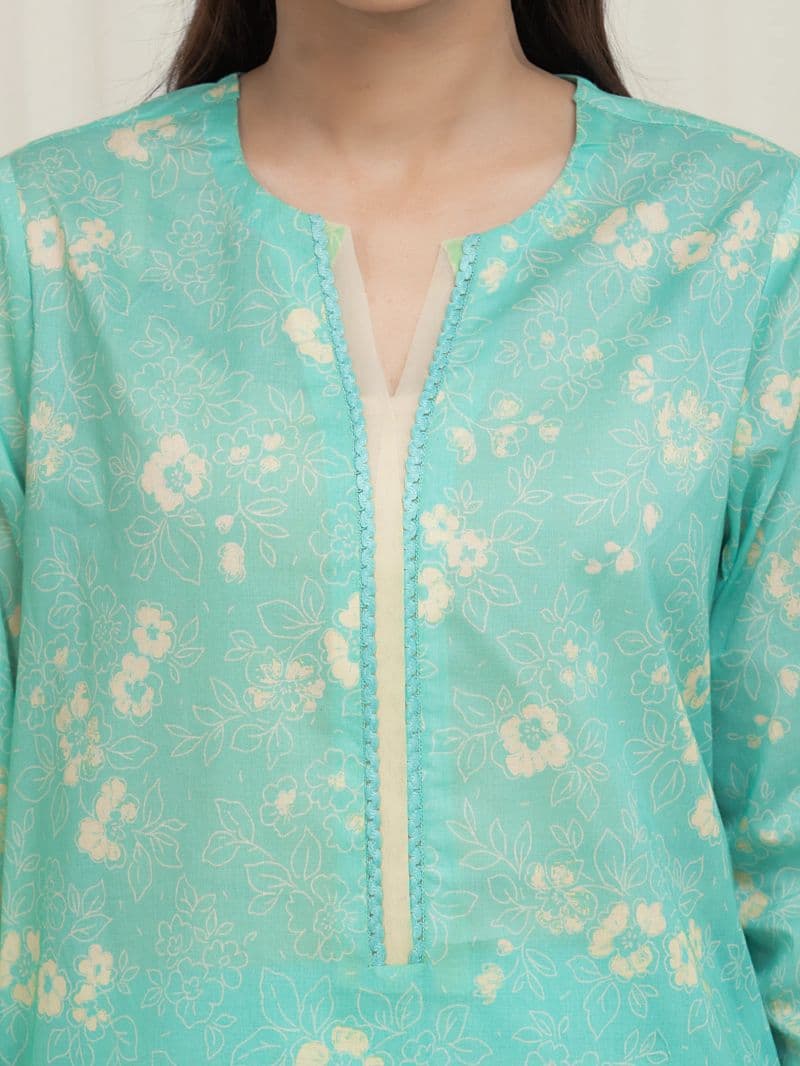 Printed Lawn Suit - EWU6A1-36687-3P thumbnail