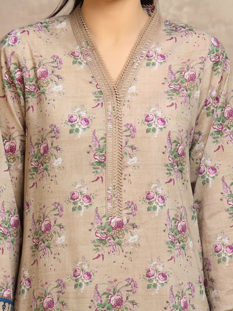Printed Lawn Suit - EWU6A1-36558-3P