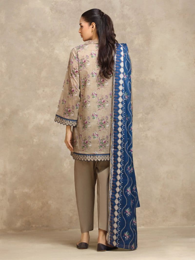 Printed Lawn Suit - EWU6A1-36558-3P