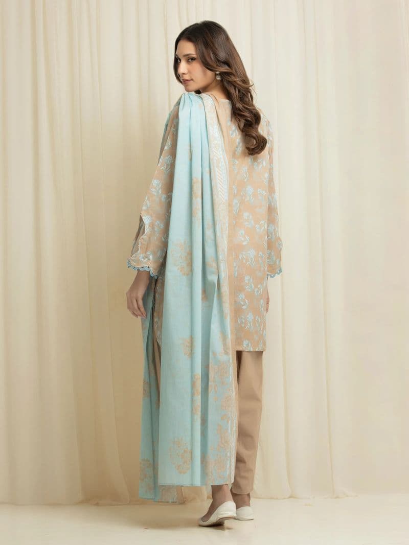 Printed Lawn Suit - EWU6A1-36683-3P