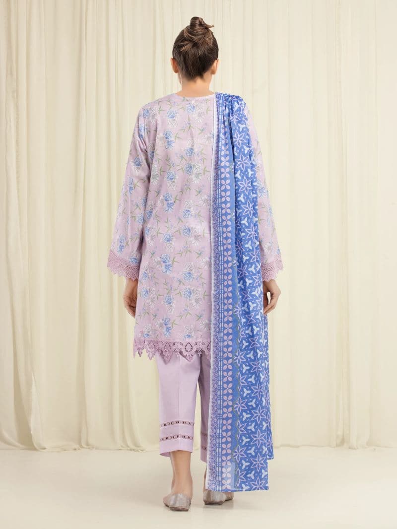 Printed Lawn Suit - EWU6A1-36697-3P thumbnail