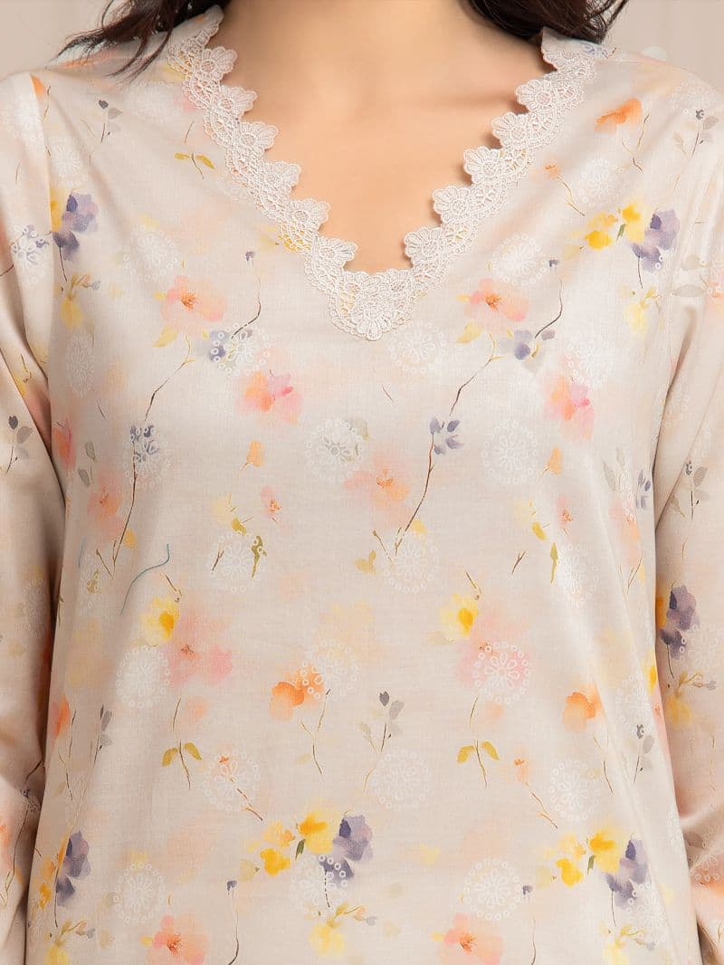 Printed Lawn Suit - EWU6A1-36601-3P