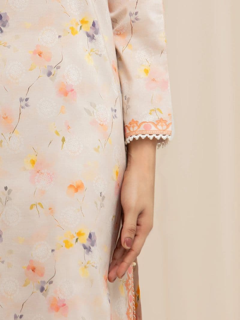 Printed Lawn Suit - EWU6A1-36601-3P