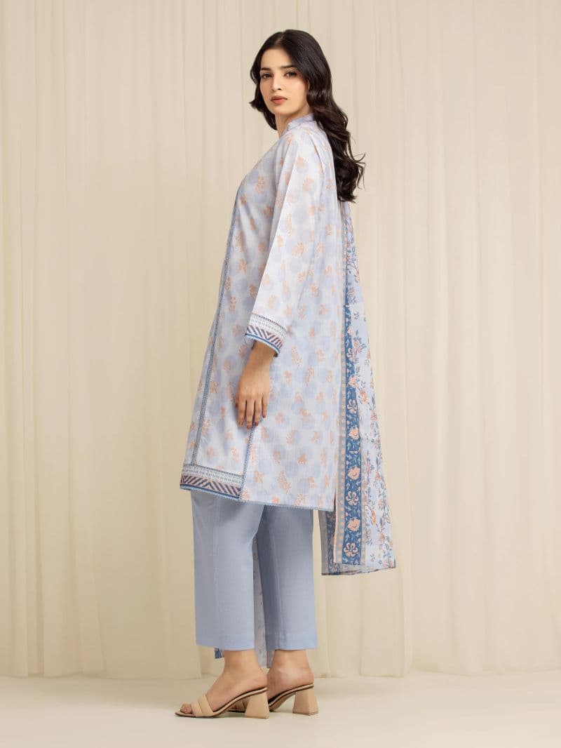 Printed Lawn Suit - EWU6A1-36580-3P thumbnail