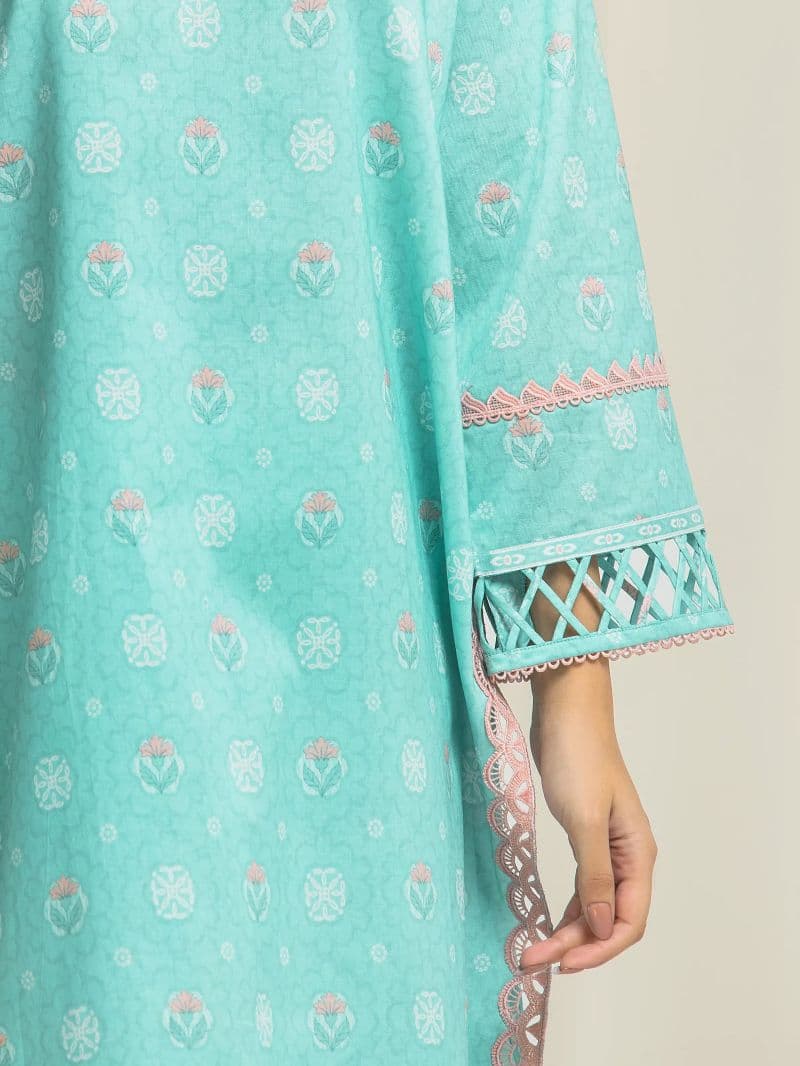 Printed Lawn Suit - EWU6A1-36577-3P thumbnail