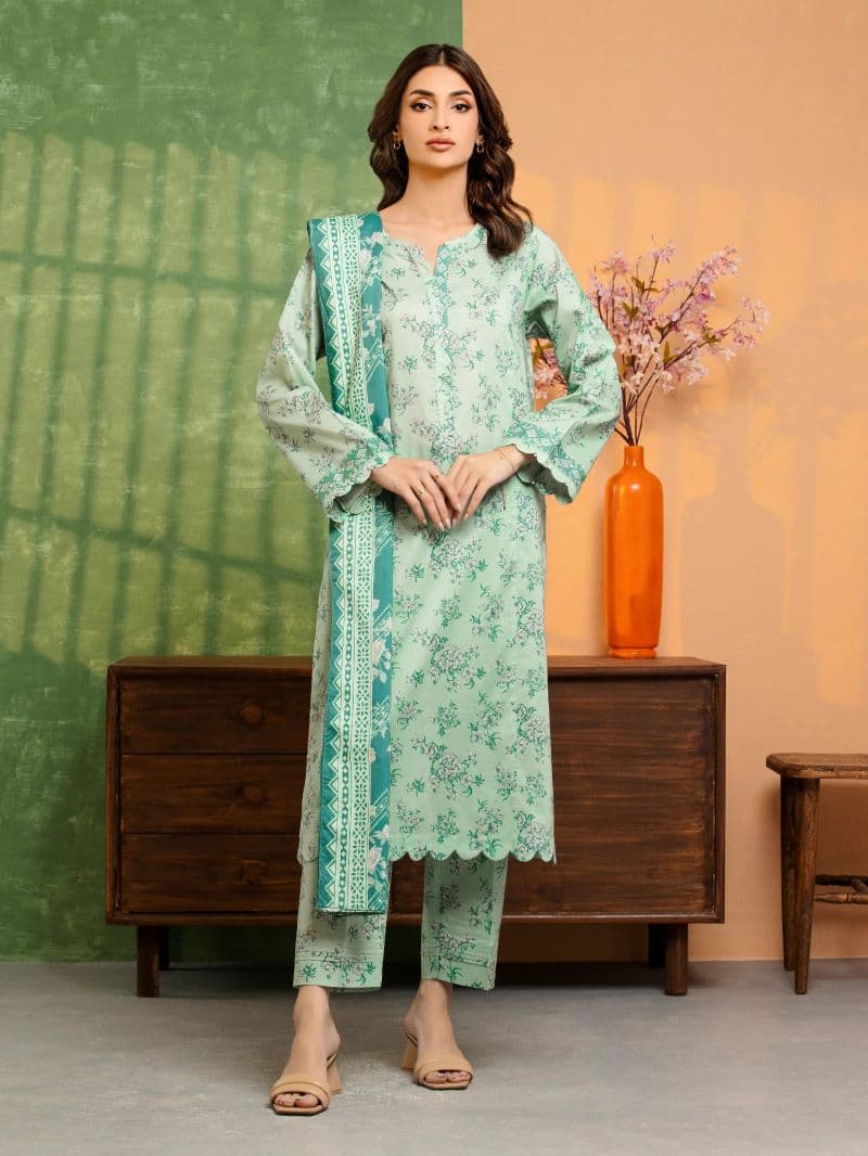 Printed Lawn Suit - EWU6A1-36506-3P thumbnail