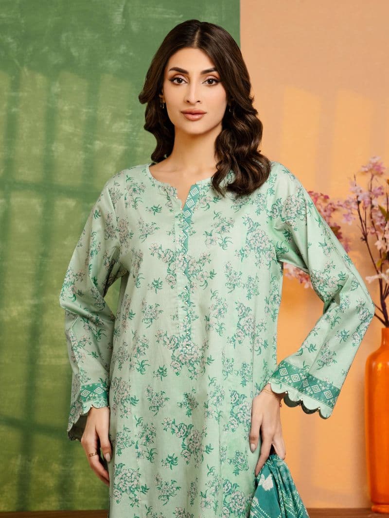 Printed Lawn Suit - EWU6A1-36506-3P thumbnail
