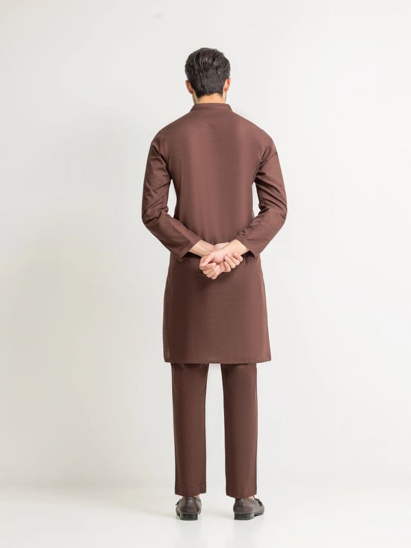 Embroidered Khaddar Kurta Pajama - EMTKPT5-092 thumbnail