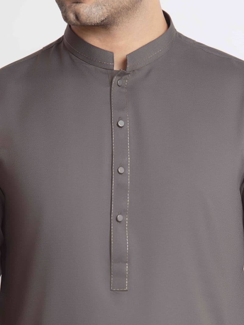 Embroidered Dobby Kurta Pajama - EMTKPT6-109 thumbnail