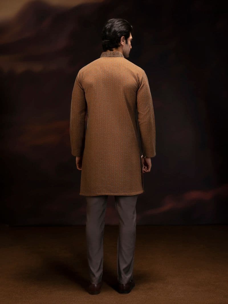 Embroidered Viscose Kurta Pajama - ECMTKP5-011 thumbnail