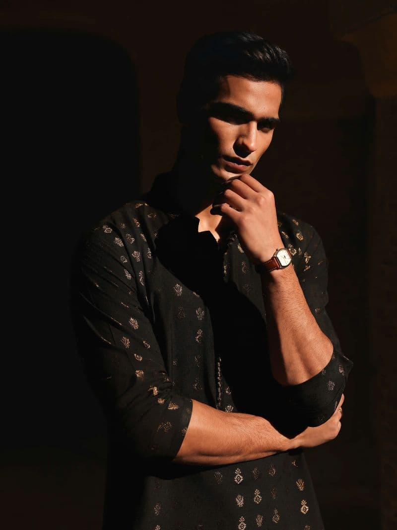 Embroidered Jacquard Kurta Pajama - EMTKPC5-001