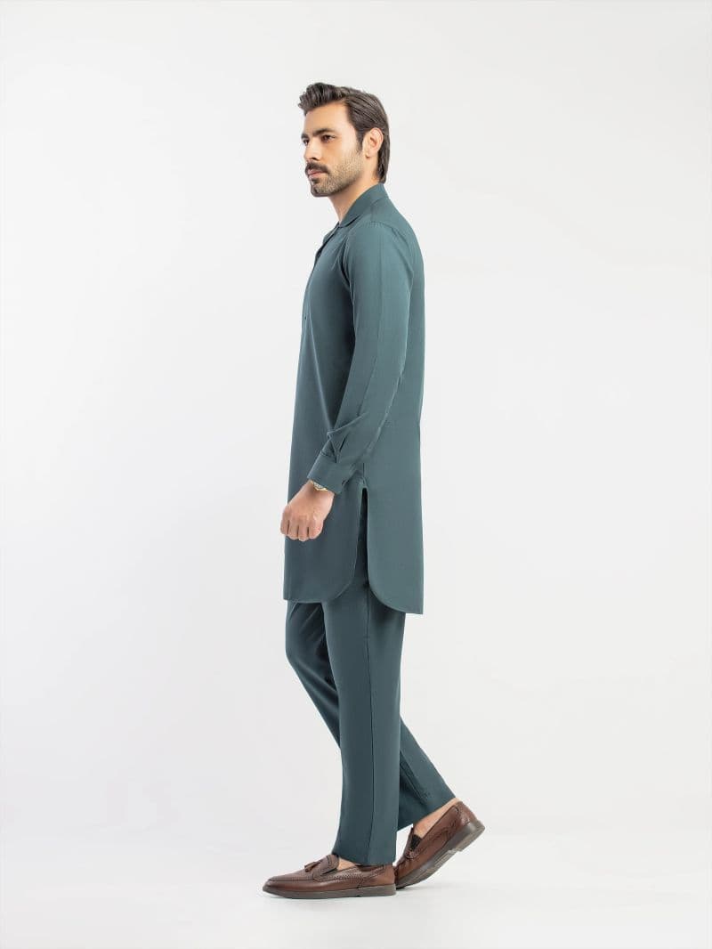 Embroidered Blended Kurta Pajama - EMTKPT5-095 thumbnail