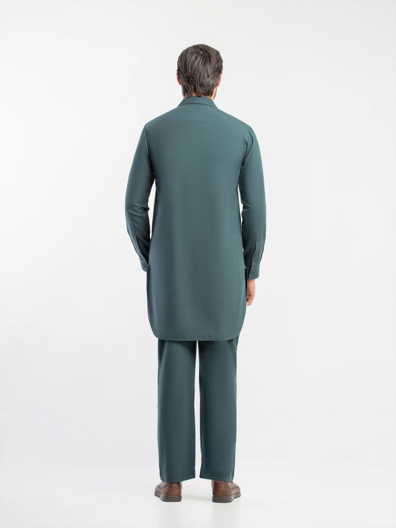 Embroidered Blended Kurta Pajama - EMTKPT5-095 thumbnail