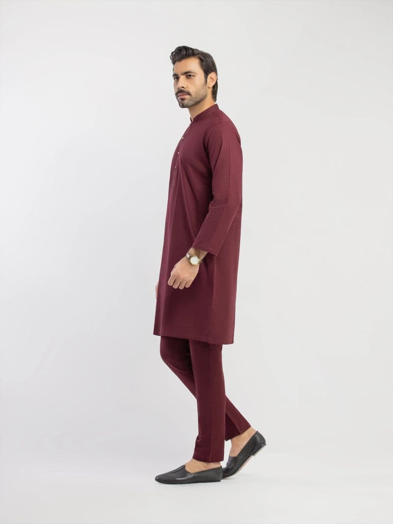 Embroidered Khaddar Kurta Pajama - EMTKPT5-091