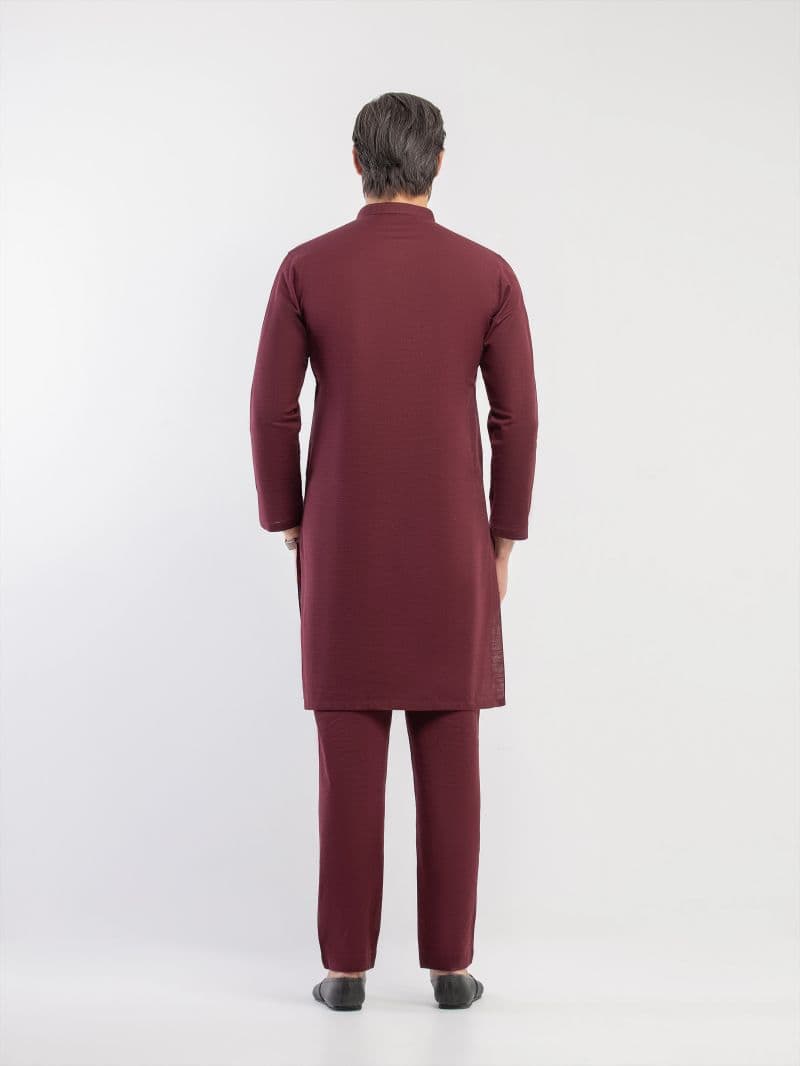 Embroidered Khaddar Kurta Pajama - EMTKPT5-091