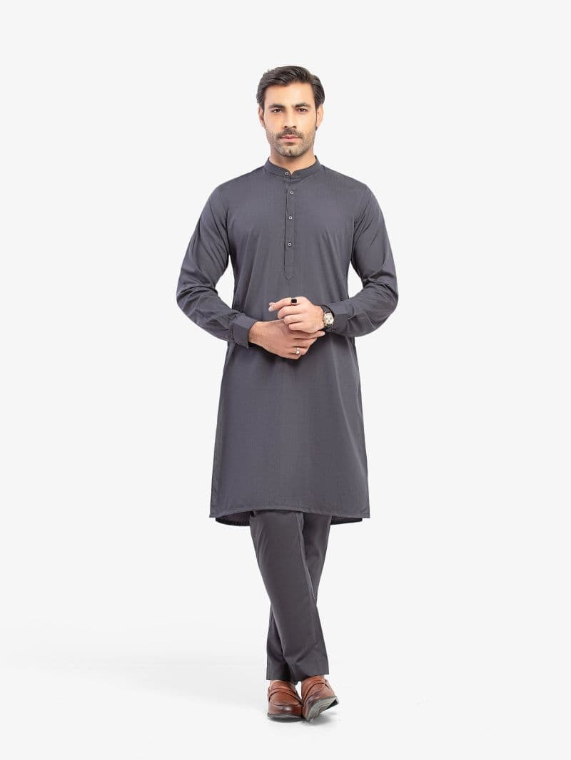 Embroidered Blended Kurta Pajama - EMTKPT5-083 thumbnail