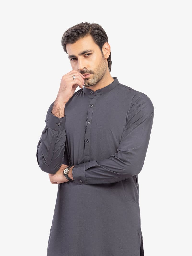 Embroidered Blended Kurta Pajama - EMTKPT5-083 thumbnail