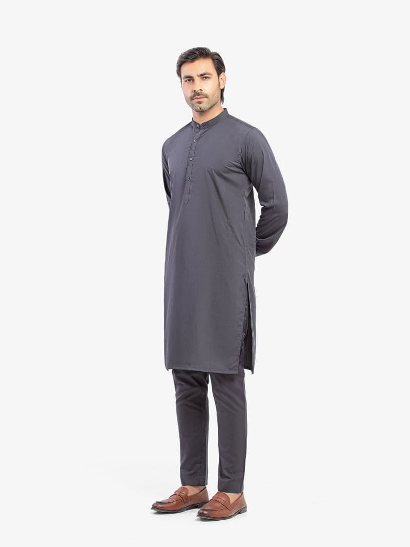 Embroidered Blended Kurta Pajama - EMTKPT5-083 thumbnail
