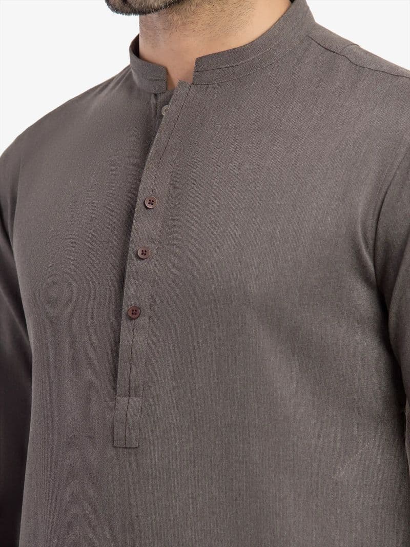 Embroidered Blended Kurta Pajama - EMTKPT5-085 thumbnail