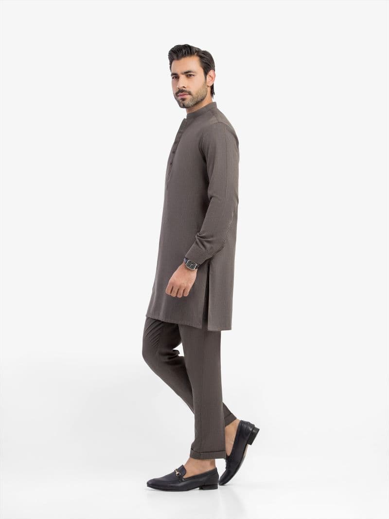 Embroidered Blended Kurta Pajama - EMTKPT5-085 thumbnail