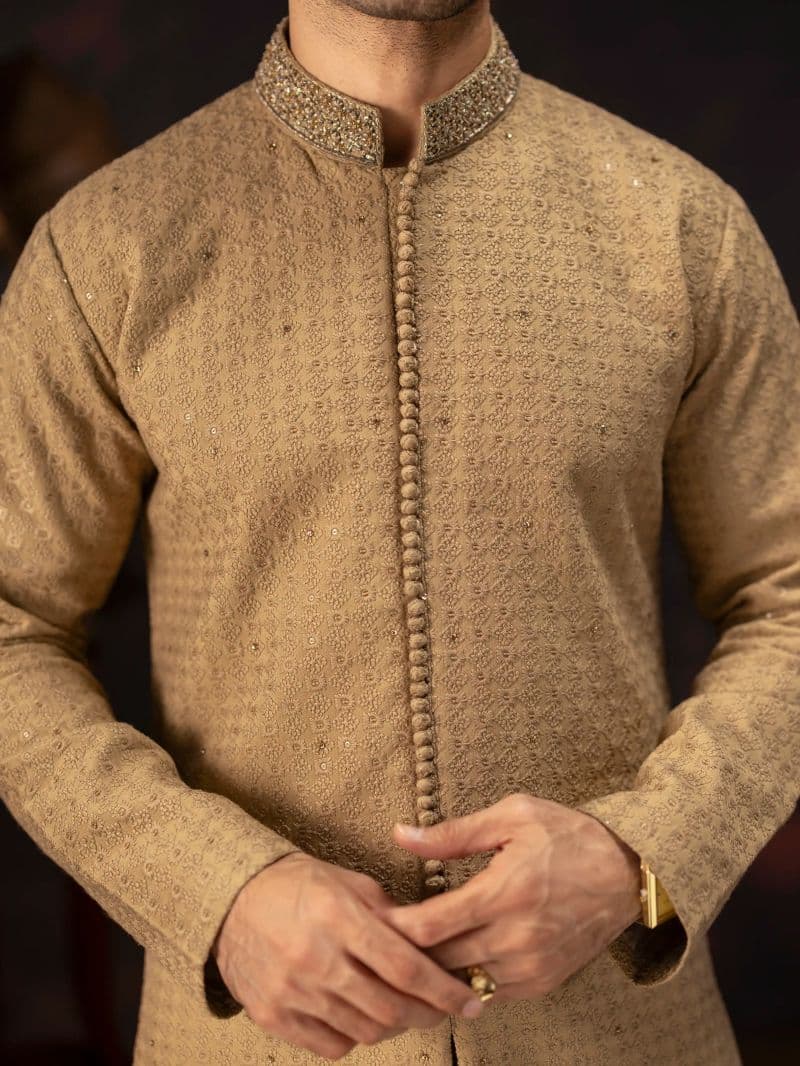 Embroidered Viscose Kurta Pajama - ECMTKP5-017 thumbnail