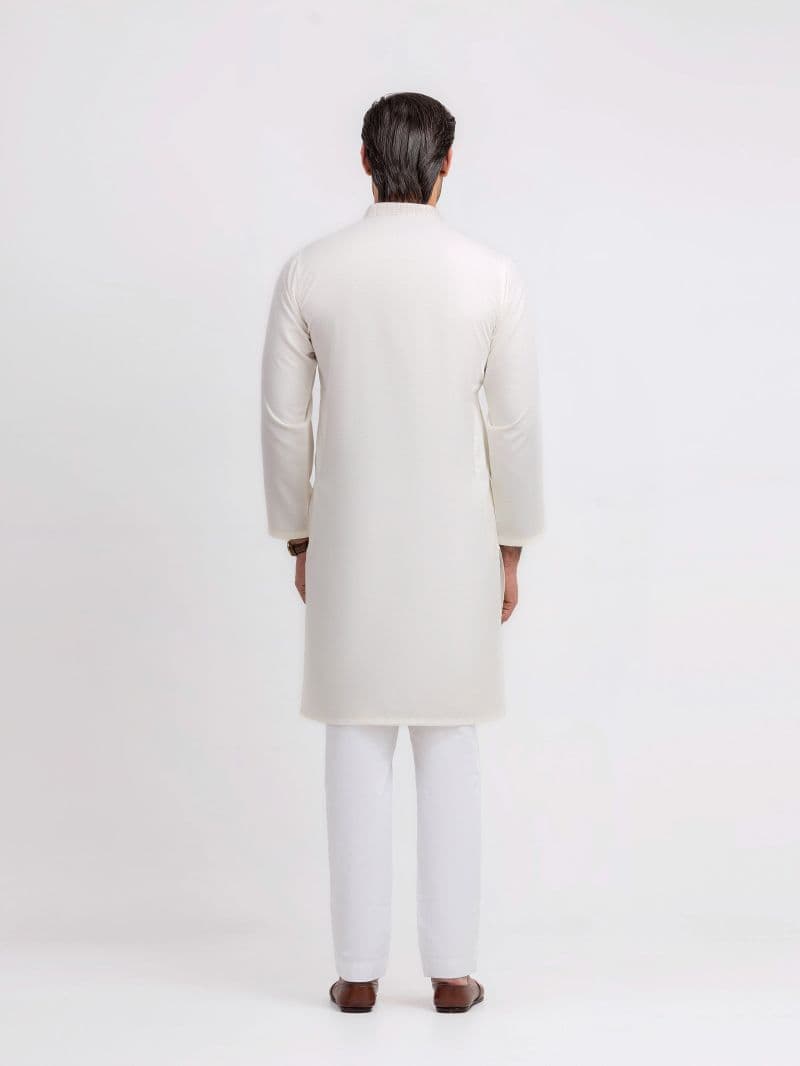 Embroidered Jacquard Kurta - EMTK5-99612