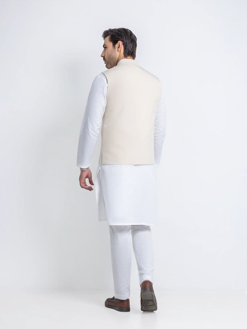 Embroidered Viscose Waistcoat - EMTWCE6-36013 thumbnail