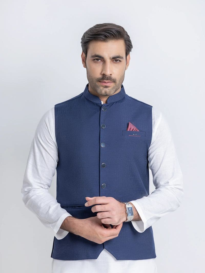 Plain Viscose Waistcoat - EMTWCP6-36014