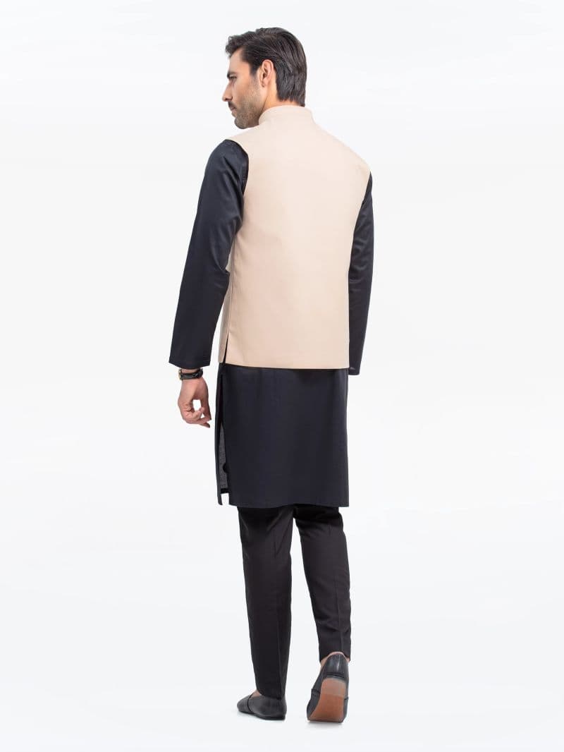 Embroidered Cotton Waistcoat - EMTWC23-35842 thumbnail