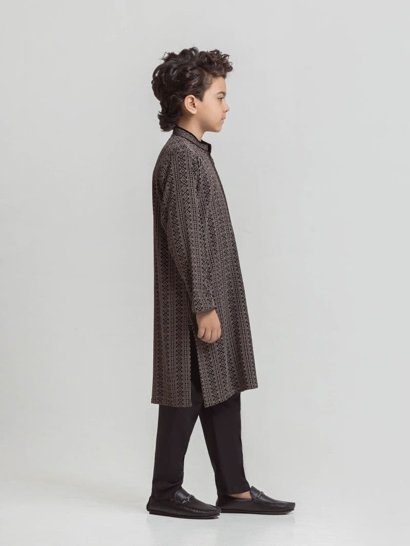 Embroidered Schiffli Kurta Pajama - ECBTKP6-013 thumbnail